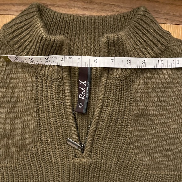 Red X- Mens Sweater - Picture 12 of 15